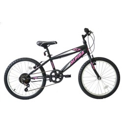 Ποδήλατο Παιδικό Alpina Alpha MTB 20x11 Ανθρακί-Λευκό-Ροζ