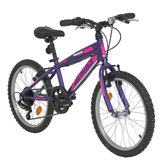 Ποδήλατο Παιδικό Alpina Alpha MTB 20x11 Μωβ