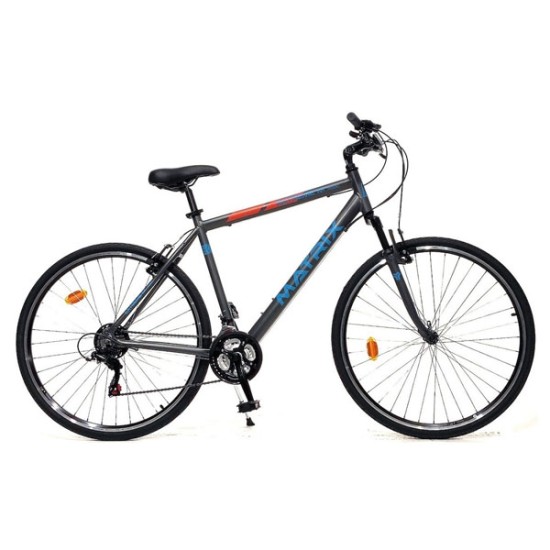 Ποδήλατο Matrix 28" 2021 Γκρι Ποδήλατο Trekking με 21 Ταχύτητες